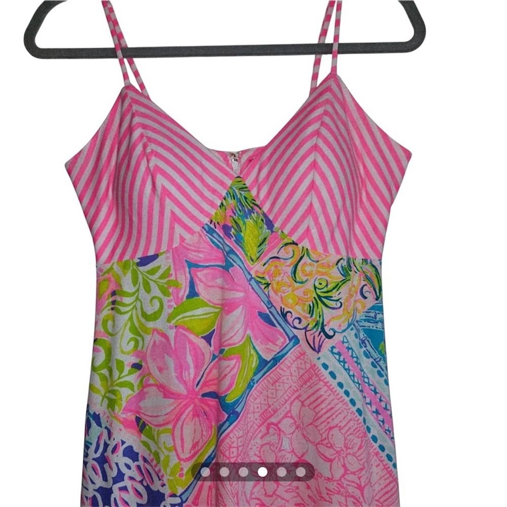 Lilly Pulitzer Maldives Maxi Dress in Multi Block Party Engineered Size 8 - Picture 6 of 13